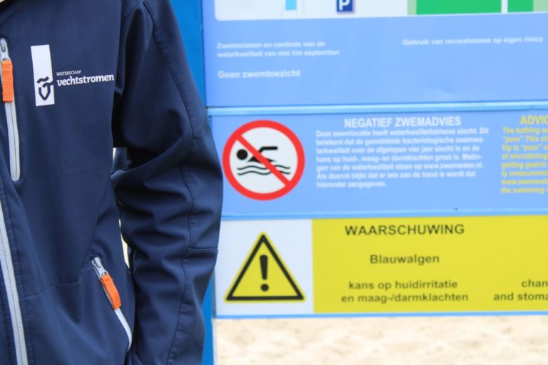 Blauwalg aangetrofen in zwemplas Bargerhoek in Nieuw-Amsterdam