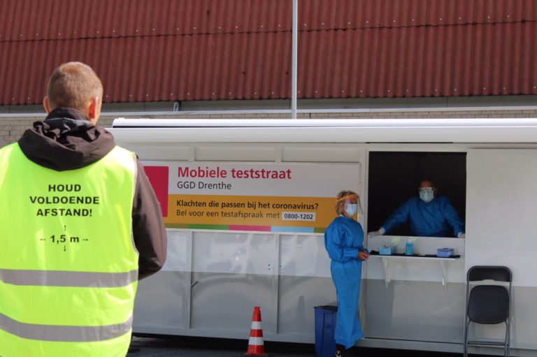 GGD Drenthe opent mobiele teststraat in Emmen