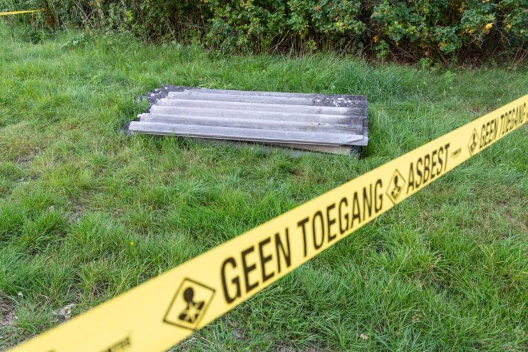 Asbest gedumpt op parkeerplaats van de Grote Rietplas in Emmen